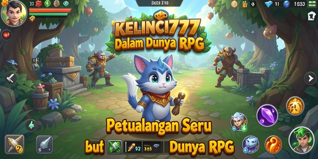 Antarmuka permainan KELINCI777 yang menarik dan interaktif.