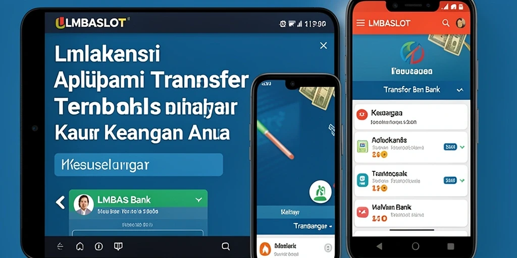 Tampilan antarmuka LMBASLOT untuk Transfer Bank yang intuitif dan modern.