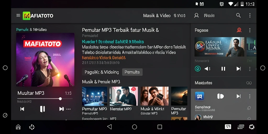 Antarmuka MAFIATOTO yang sederhana dan fungsional.