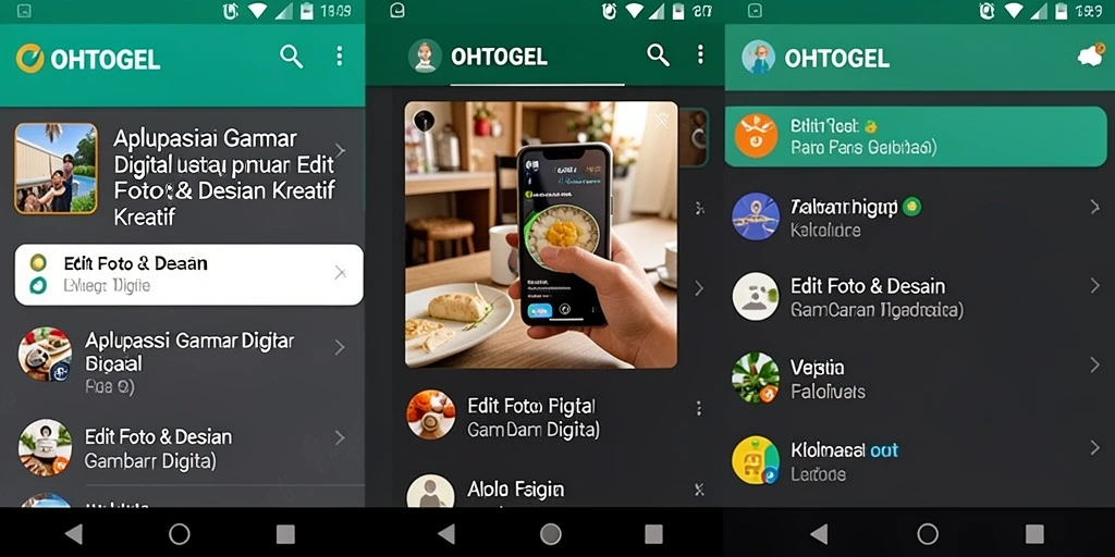 Tampilan antarmuka OHTOGEL yang modern dan intuitif.