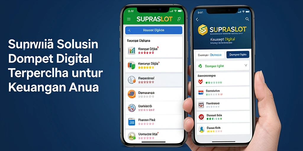 Antarmuka pengguna SUPRASLOT yang simpel dan informatif.