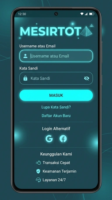 Cara Mudah Masuk Akun mesirtoto di Android